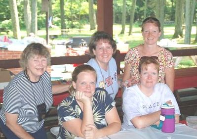 The People
Higham Women: (Seated) Jane Higham; Mary Higham Glazer;
(Standing) Momma Jan Mack Higham; Sue Higham Foley; Ann Higham Hughes 
