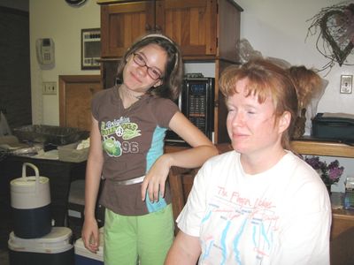 The People
Laurel Higham and Aunt Mary Higham Glazer prepare food for picinic.
