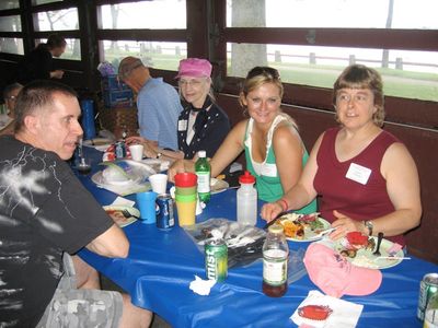 Parmelees and Kin
L to R: Jim Parmelee; (back to camera) Steve Smith; Arlene Glasier Smith; Rebecca Smith; Miriam Smith Parmelee
