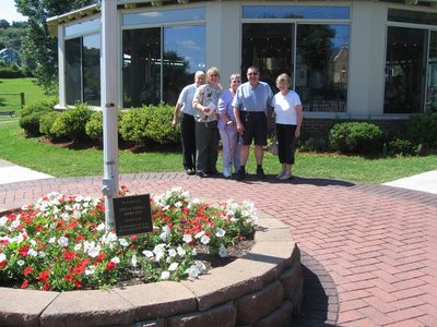 Dave Smith and Family Visit Carousel Tour 7
The carousel entourage.  Clive, Sheri, Evelyn, Dave, and Jan at the G.W. Johnson Park Carousel, Endicott, NY.
