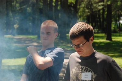 Reunion 2010 Chefs at Work
More smoke.
