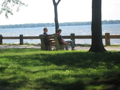 Reunion 2010
Chefs at rest.  
Arik Foley and David Higham at Oneida Lake.
