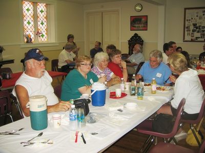 Reunion 2012
Clockwise: Bernie Neu Chris Curtiss-Rivers, Jane Curtiss Watkin, Mary Smith Taglieri, Woodie Stevens, and Linie Westland Stevens
