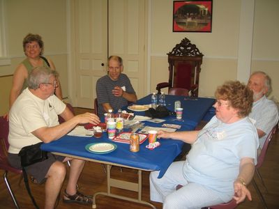 Reunion 2012
Clockwise: Richard Taglieri, Miriam Smith Parmelee, Garret Smith, Bob Sauerzopf, and Betty Higham Sauerzopf
