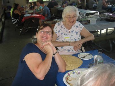 Reunion 2013 VBSP
Dr. Donna Smith Brinkman 
and Jane Curtiss Watkin, R.N., 90th Birthday, 0510

