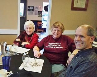 2015 Fall Gathering at Nicoles November 21
Jane Curtiss Watkin; Mary Smith Taglieri; Garret Smith
