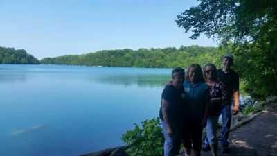 2015 Family Reunion, July 11, 2015
The Hikers by Green Lake
Jan Mack Higham; Joan Higham Entwistle; Jane Higham; Garret Smith
Photo taken by Ginger Lougheed Smith
