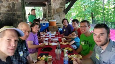 2015 Family Reunion, July 11, 2015
Smith family Members:
L to R: Garret Smith; Steve Smith; Luisa Deanda Lukaszewski; partially hidden, Peter and Mary Lukaszewski; Johnathan Lukaszewski; Christopher Lukaszewski; Rita Lukaszewski; Andrew Smith; Michael Smith
