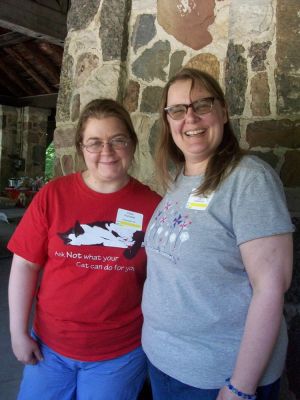 2015 Family Reunion, July 11, 2015
2nd cousins Florie Parmelee and Sheri Smith Diefenbacher
