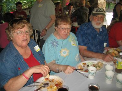 2015 Family Reunion, July 11, 2015
L to R: Mary Smith Taglieri; Betty Higham Sauerzopf; Bob Sauerzopf
