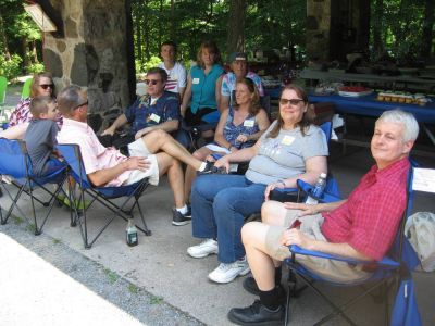 2015 Family Reunion, July 11, 2015
Foreground, right: Sheri Smith Diefenbacher and Clive Diefenbacher
