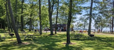 2022 Family Reunion July 9, 2022 VBSP
South Pavilion at Verona Beach State Park, nestled in a grove of trees on the shore of Oneida Lake, our family reunion home for many years.
