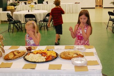 Sunday Party at OLS School
Food, Appetizer Table: Madison and Julia Higham
