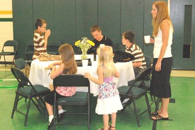 Sunday Party at OLS School
Tables: Clockwise from upper left: Thomas Higham; Jacob (Jake) Higham; Nicholas Higham; Cathy Higham; Madison Higham; Julia Higham
