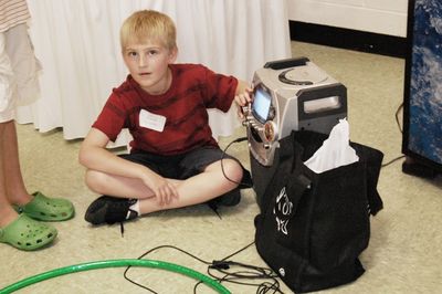 Sunday Party at OLS School
Games:  Is this sound system on?  Justin Entwistle
