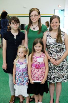 Sunday Party at OLS School
Guests: The Higham Women (all 5): Front: Madison; Julia; 
Rear: Laurel; Rachel; Katie
