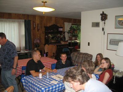 Friday/Saturday Breakfast and Picnic
Picnic: Andy Foley; Jake; Cathy; Rachel Higham (and others) in the Living Room
