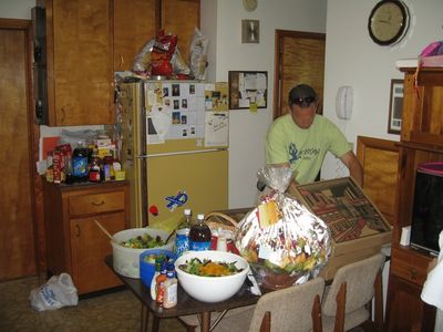 Friday/Saturday Breakfast and Picnic
Picnic: Food arrives, arranged by Ben Hughes in Kitchen.
