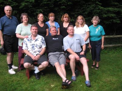 Friday/Saturday Breakfast and Picnic
Picnic:  The Higham Family (seated by age) with Jack and Jan
