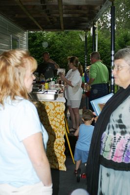 Friday/Saturday Breakfast and Picnic
Picnic: (Foreground): Joan Higham Entwistle and Cathy Mack Wilson; 
(Background): Mary Higham Glazer; John Higham
