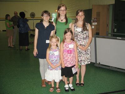 Sunday Party at OLS School
Guests: The Higham Granddaughters: Front: Madison and Julia; Back: Laurel; Rachel; and Katie
