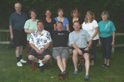 Friday/Saturday Breakfast and Picnic
Picnic: The Higham Children (in order of age) with Dad and Mom, Jack and Jan
Joseph, James, and John Higham;
Susan Higham Foley; Ann Higham Hughes; Mary Higham Glazer; Jane Higham; Joan Higham Entwistle
