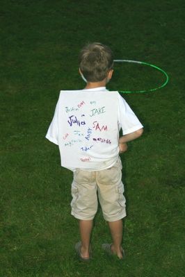 Friday/Saturday Breakfast and Picnic
Picnic: Arts and Crafts: One autographed T-shirt worn by Sam Hughes (with cardboard still intact!)
